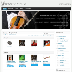 violins, violas, bows, cellos, strings, accessories, Los Angeles, Benning Violins